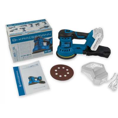 Акумуляторна орбітальна шліфмашина KRAISSMANN 1125 AES 20UL (без акум. та ЗП) Акумуляторна орбітальна шліфмашина KRAISSMANN 1125 AES 20UL (без акум. та ЗП)