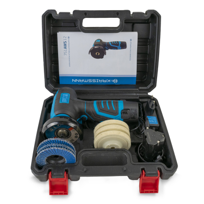 Акумуляторна міні-болгарка KRAISSMANN 751 AWS 12/2 (2 акум., кейс)