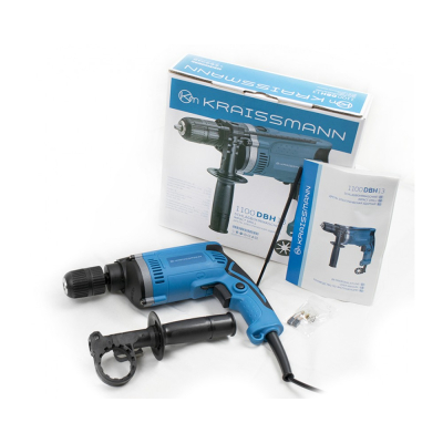 Дриль ударний KRAISSMANN 1100 DBH 13 (металевий редуктор)