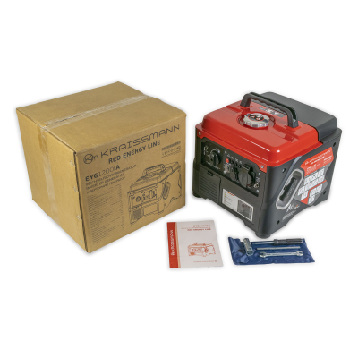 Інверторний бензиновий генератор KRAISSMANN EYG1200iA (1.2 кВт)
