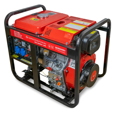 Генератор дизельний KRAISSMANN 8000 DG 1 RED ENERGY LINE (6.5 кВт, відкритого типу) Генератор дизельний KRAISSMANN 8000 DG 1 RED ENERGY LINE (6.5 кВт, відкритого типу)