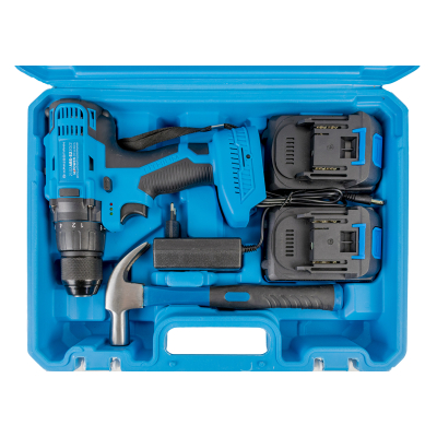 Шурупокрут акумуляторний KRAISSMANN 2102 ABS 20/2-S2 (з набором інструментів)