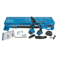 Комплект акумуляторного інструменту KRAISSMANN 302 SAG 20 MP (секатор (різ 40 мм), міні-пила, подовжувач (2 м), 2 акум., зарядний пристрій) Комплект акумуляторного інструменту KRAISSMANN 302 SAG 20 MP (секатор (різ 40 мм), міні-пила, подовжувач (2 м), 2 акум., зарядний пристрій)