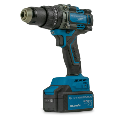 Шурупокрут акумуляторний KRAISSMANN 4135 E-ABS-BL 20/2 (M-POWER series 20) Шурупокрут акумуляторний KRAISSMANN 4135 E-ABS-BL 20/2 (M-POWER series 20)