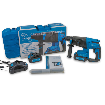 Перфоратор акумуляторний KRAISSMANN 261 ABH-BL 20/2 MP (в кейсі, M-POWER series 20)