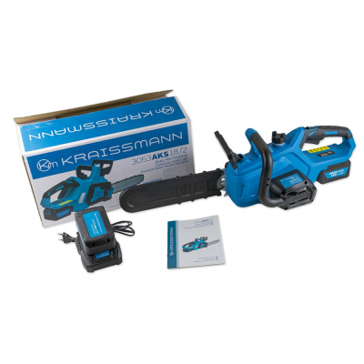 Акумуляторна ланцюгова пила KRAISSMANN 3053 AKS 18/2 ( 2 акум.)