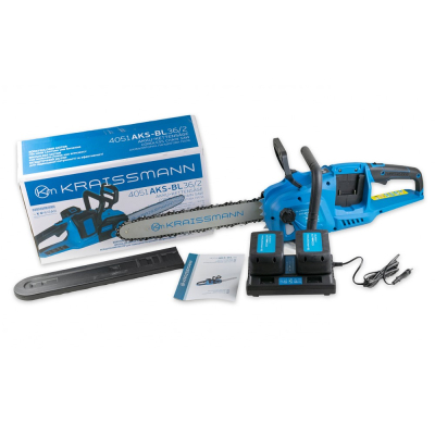 Акумуляторна ланцюгова пила KRAISSMANN 4051 AKS-BL 36/2 (без упаковки, 2 акумулятори) Акумуляторна ланцюгова пила KRAISSMANN 4051 AKS-BL 36/2 (без упаковки, 2 акумулятори)