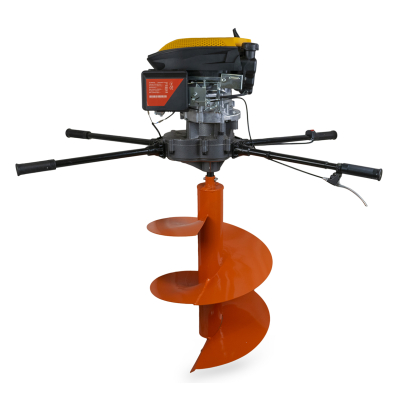 Мотобур двойной (бензобур) VORSKLA ПМЗ 173/600 (шліцевий вал; шнеки 400 та 500 мм, подовжувач 700 м та перехідник на звичайний шнек)