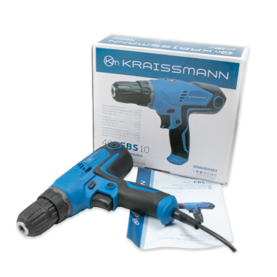 Шуруповерт мережевий KRAISSMANN 400 EBS 10