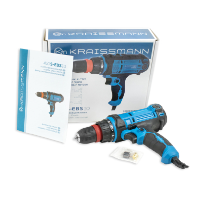 Шуруповерт мережевий KRAISSMANN 450 S-EBS 10