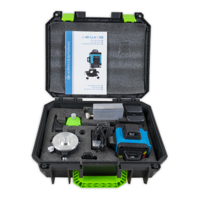 Лазерний рівень 4D (нівелір) KRAISSMANN 16 4D-LLA 25 RG Pro (дист. керування)